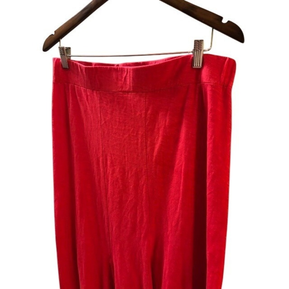 Tommy Bahama Womens Coral Cotton Paneled Flare Maxi Skirt Medium Beach Vacation - Picture 4 of 8